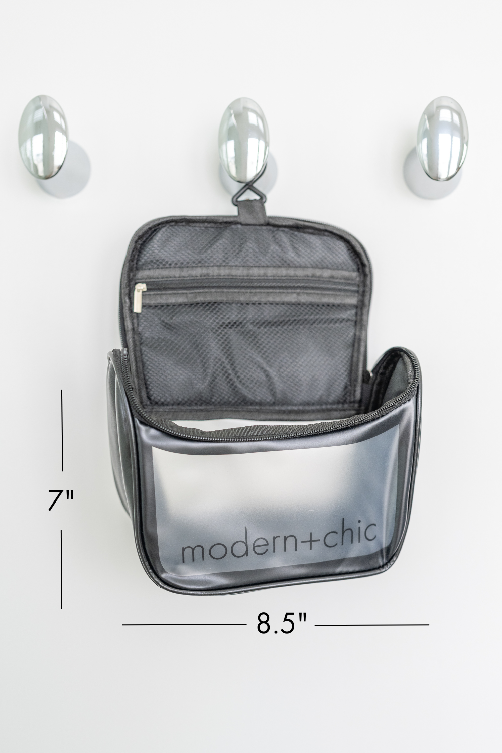 Rhode 6-Piece Clear Cosmetic Bag Set - Final Sale