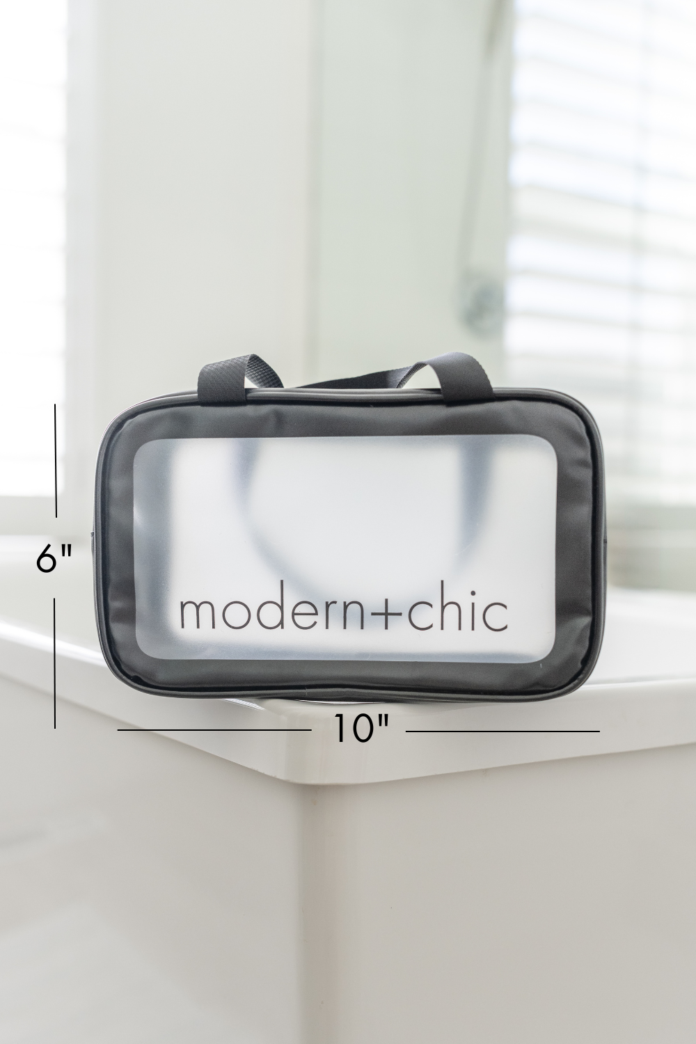 Rhode 6-Piece Clear Cosmetic Bag Set - Final Sale