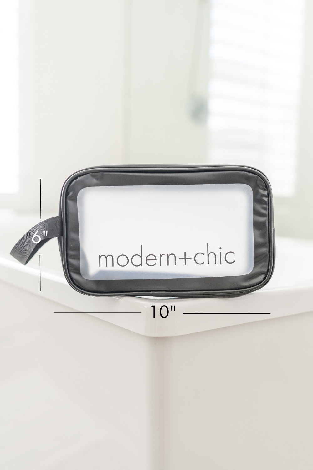 Rhode 6-Piece Clear Cosmetic Bag Set - Final Sale