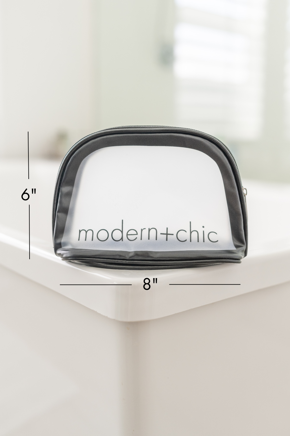 Rhode 6-Piece Clear Cosmetic Bag Set - Final Sale