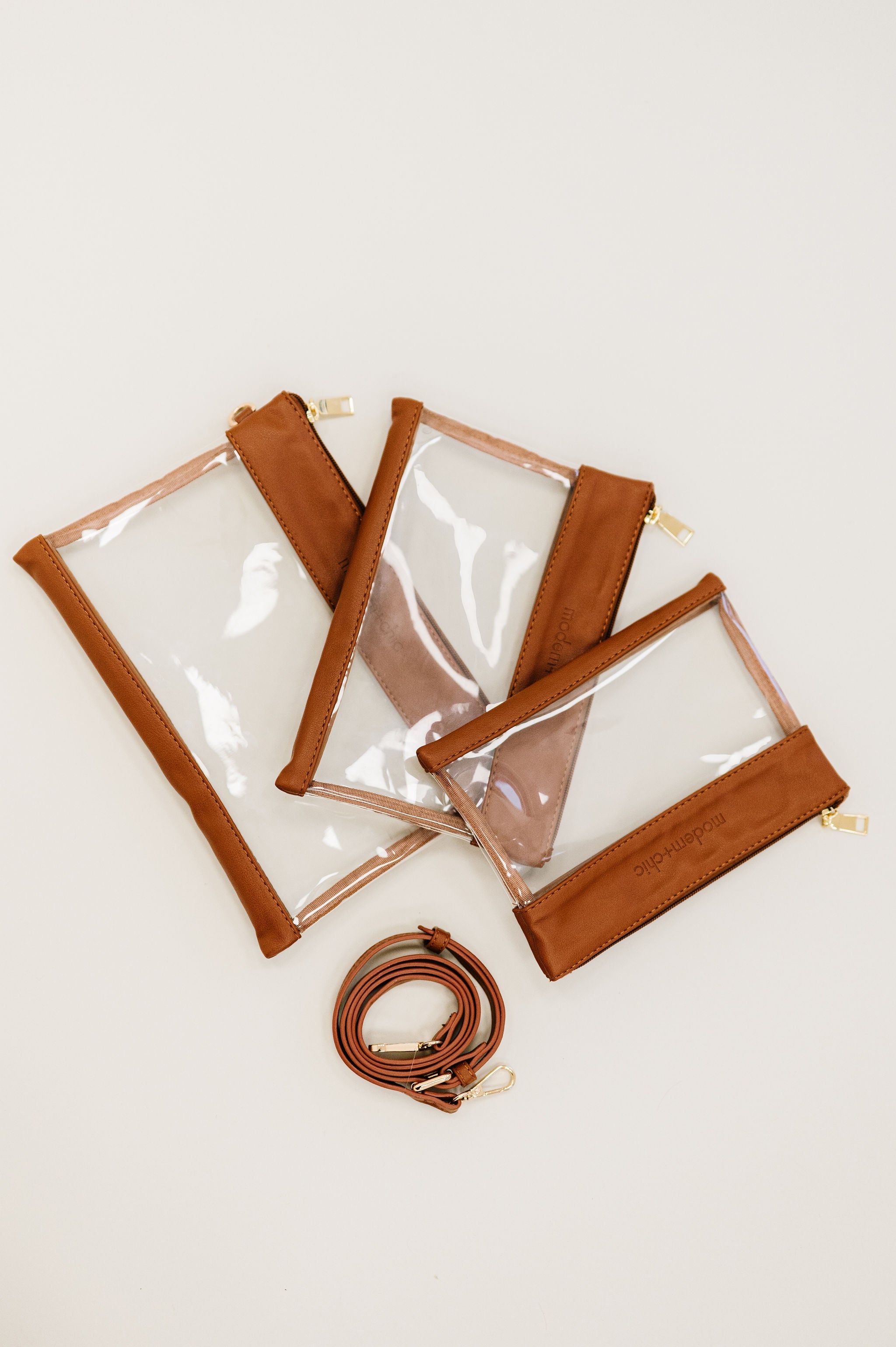 3-Piece Signature Clear Bag Set - Final Sale