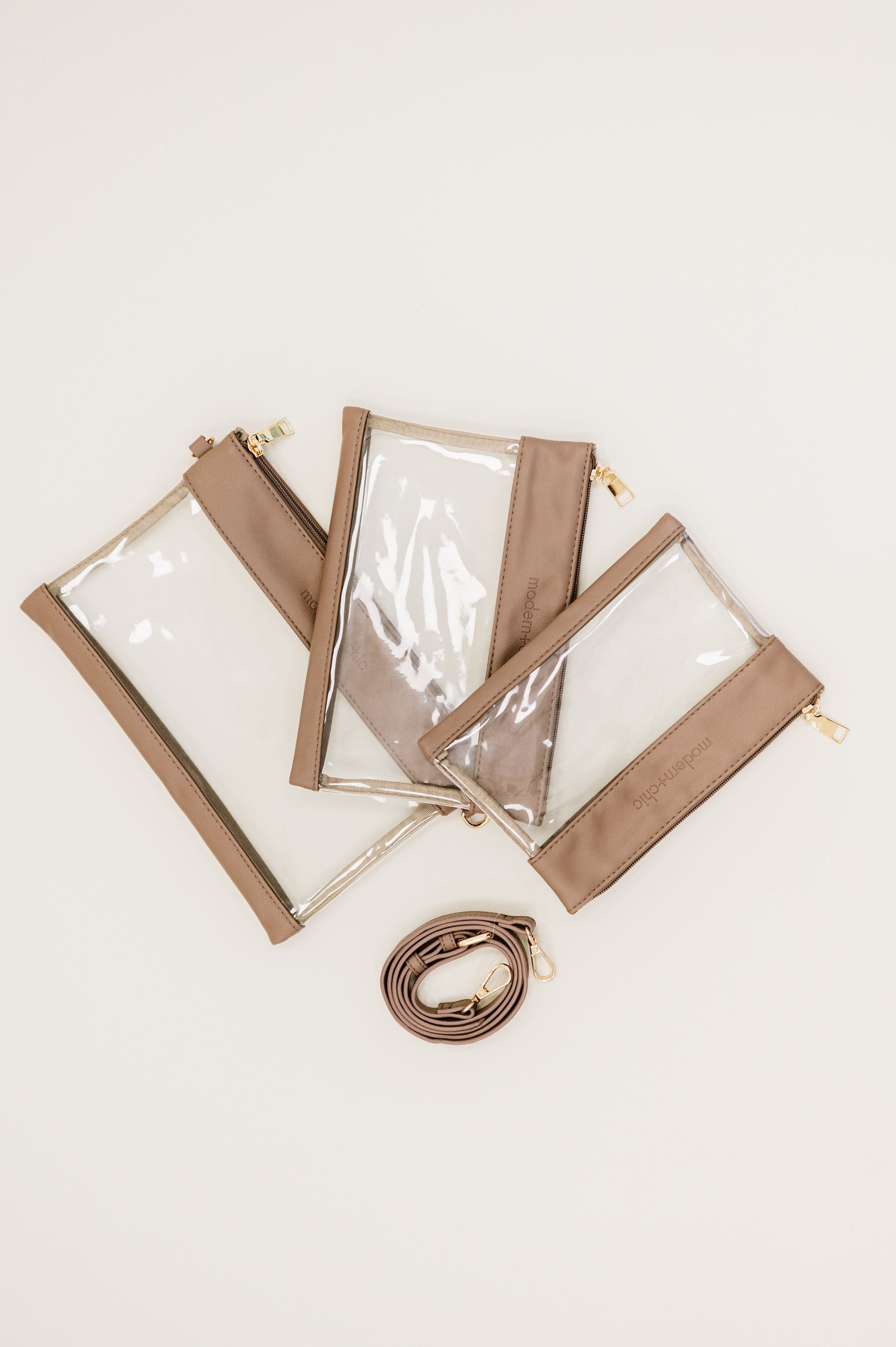 3-Piece Signature Clear Bag Set - Final Sale