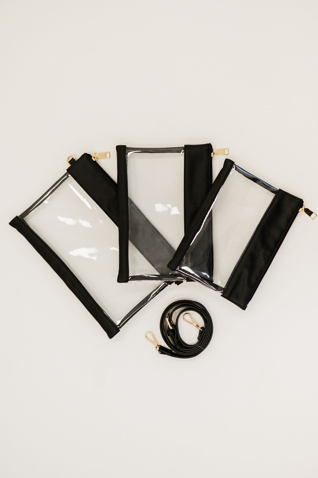 3-Piece Signature Clear Bag Set - Final Sale