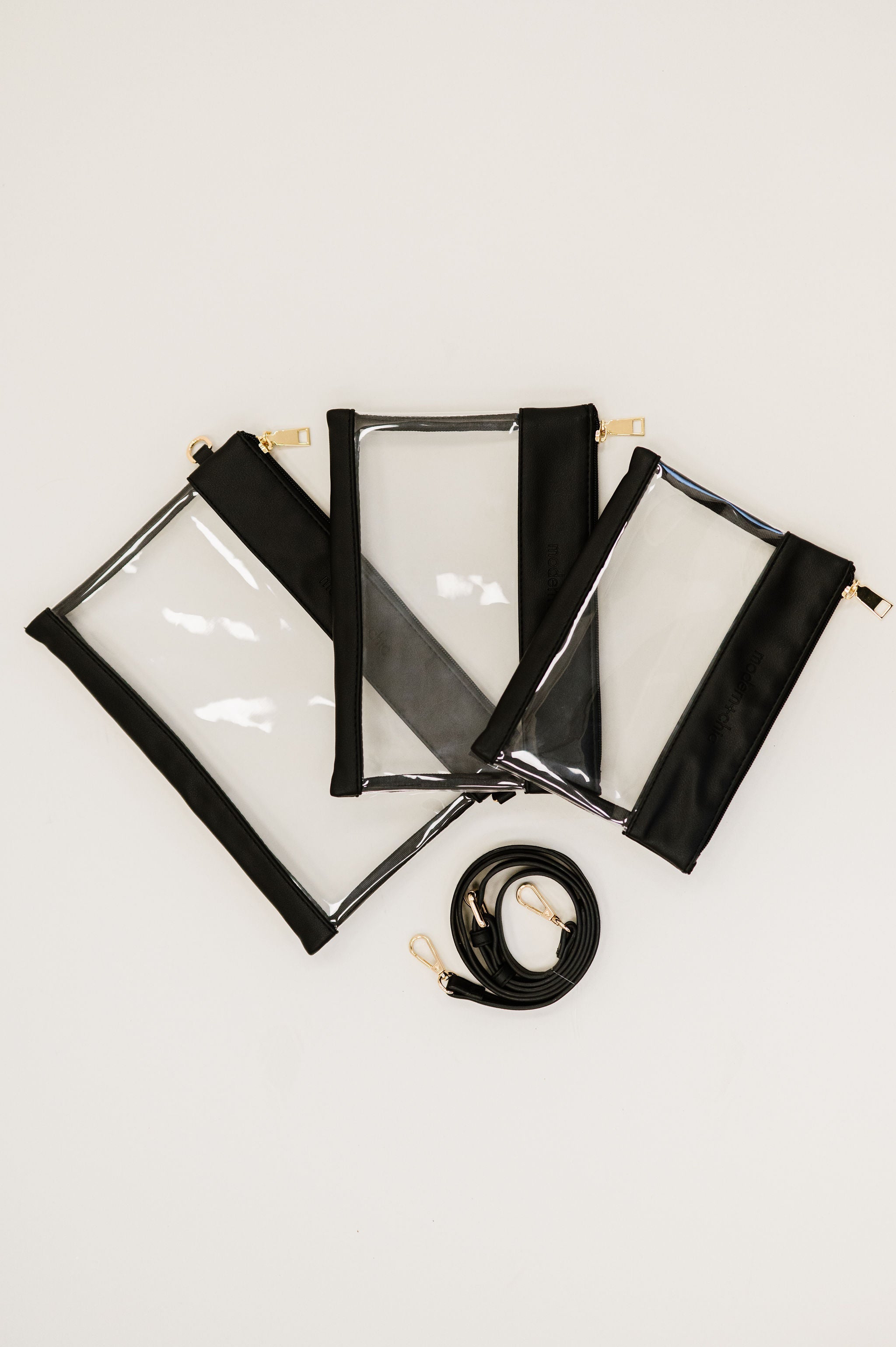 3-Piece Signature Clear Bag Set - Final Sale