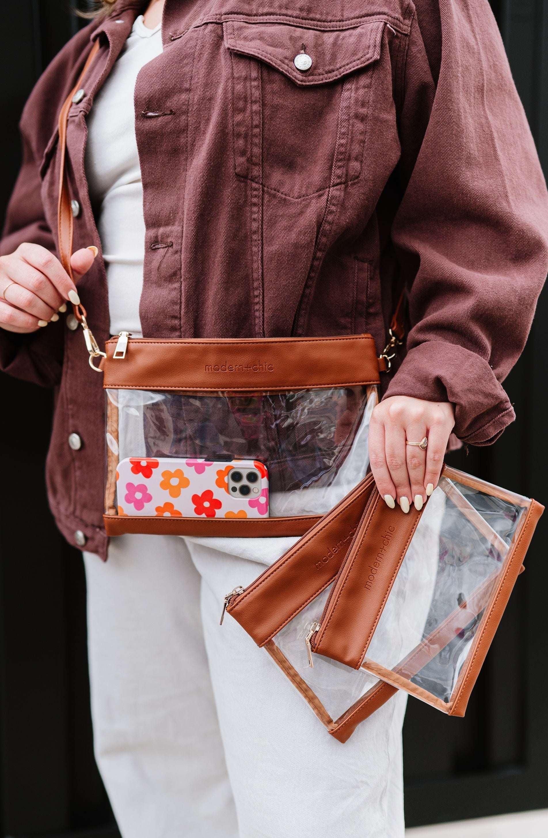 3-Piece Signature Clear Bag Set - Final Sale